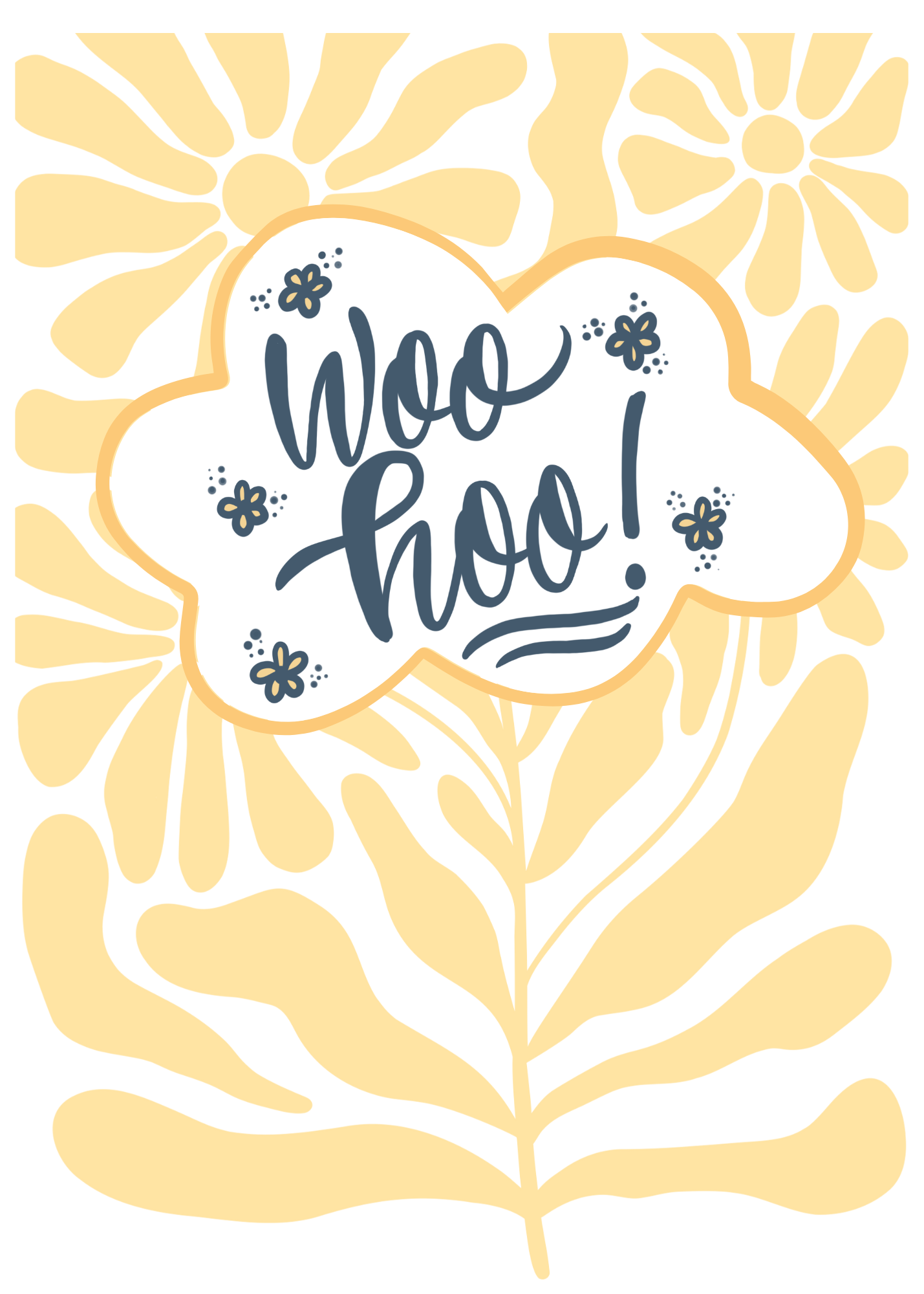 #033 Woo Hoo So Happy for You Card, 5x7"