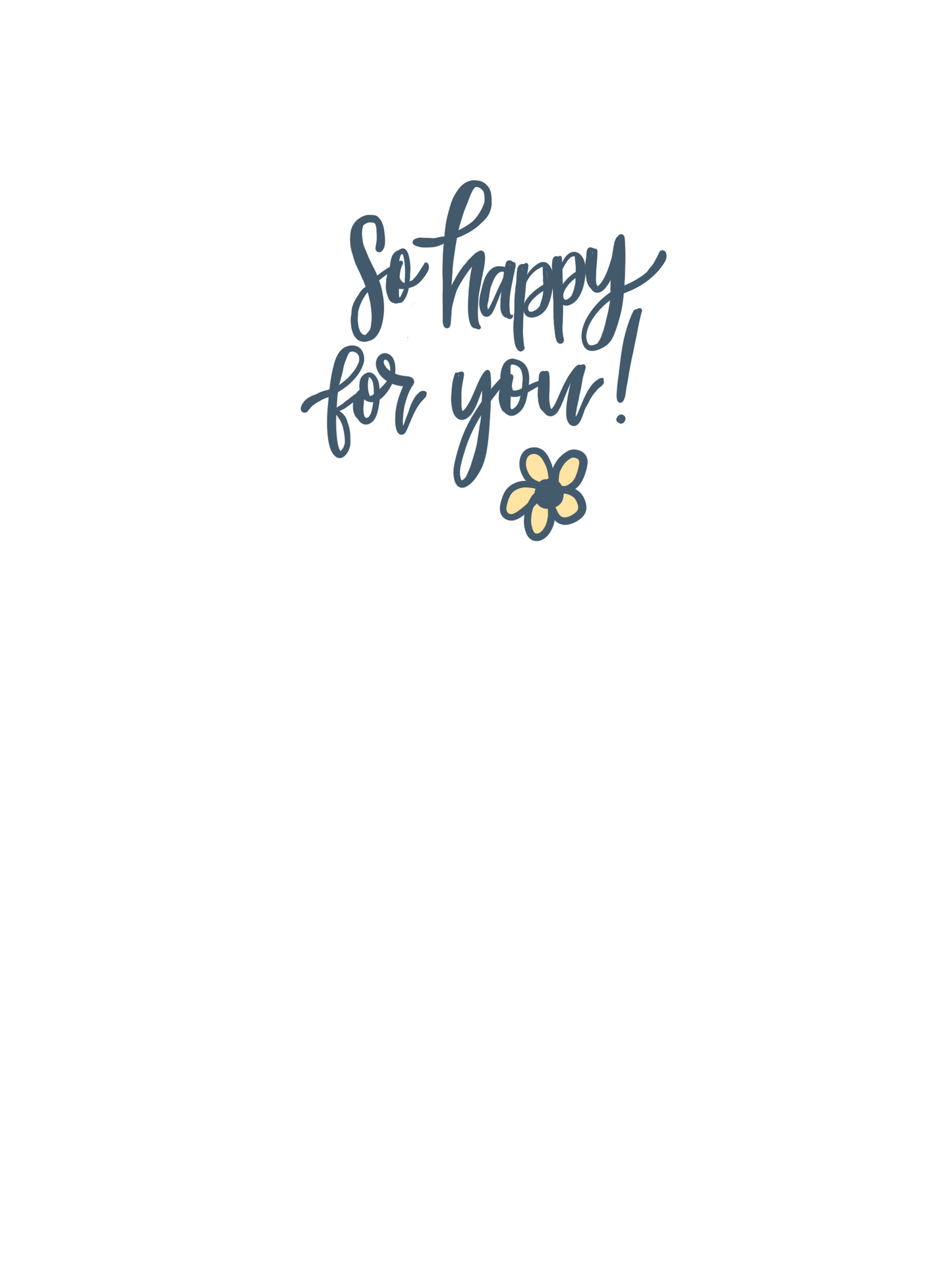 #033 Woo Hoo So Happy for You Card, 5x7"