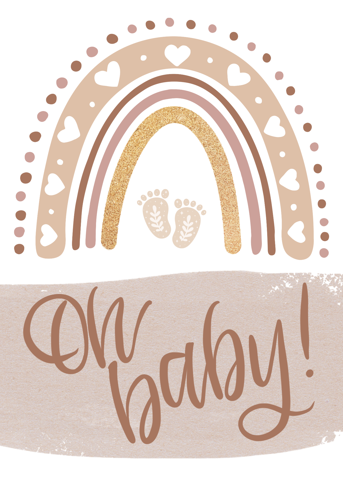 #035 Baby Shower/Gender Neutral Card, 5x7"