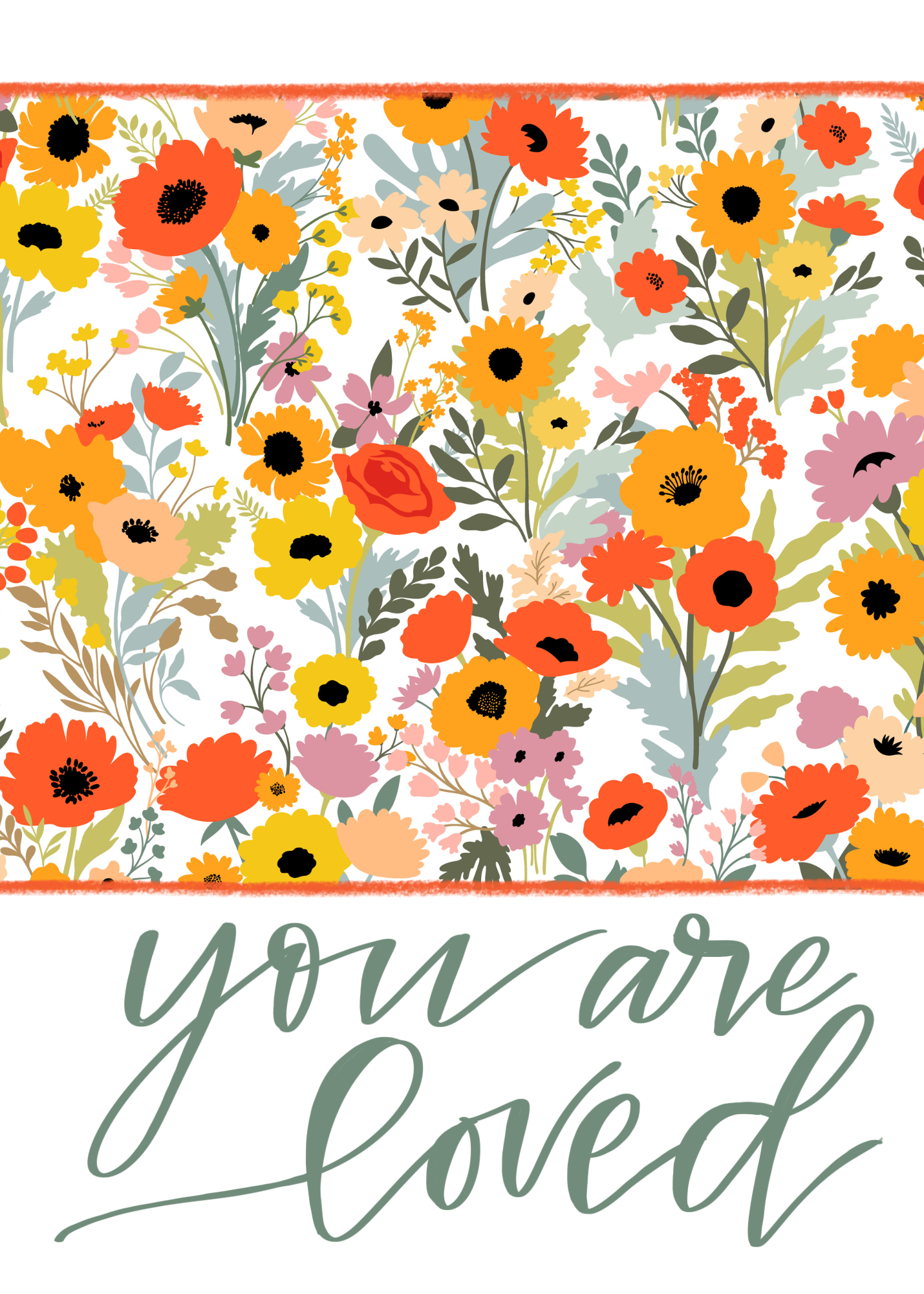 #037 You are Loved, 5x7"