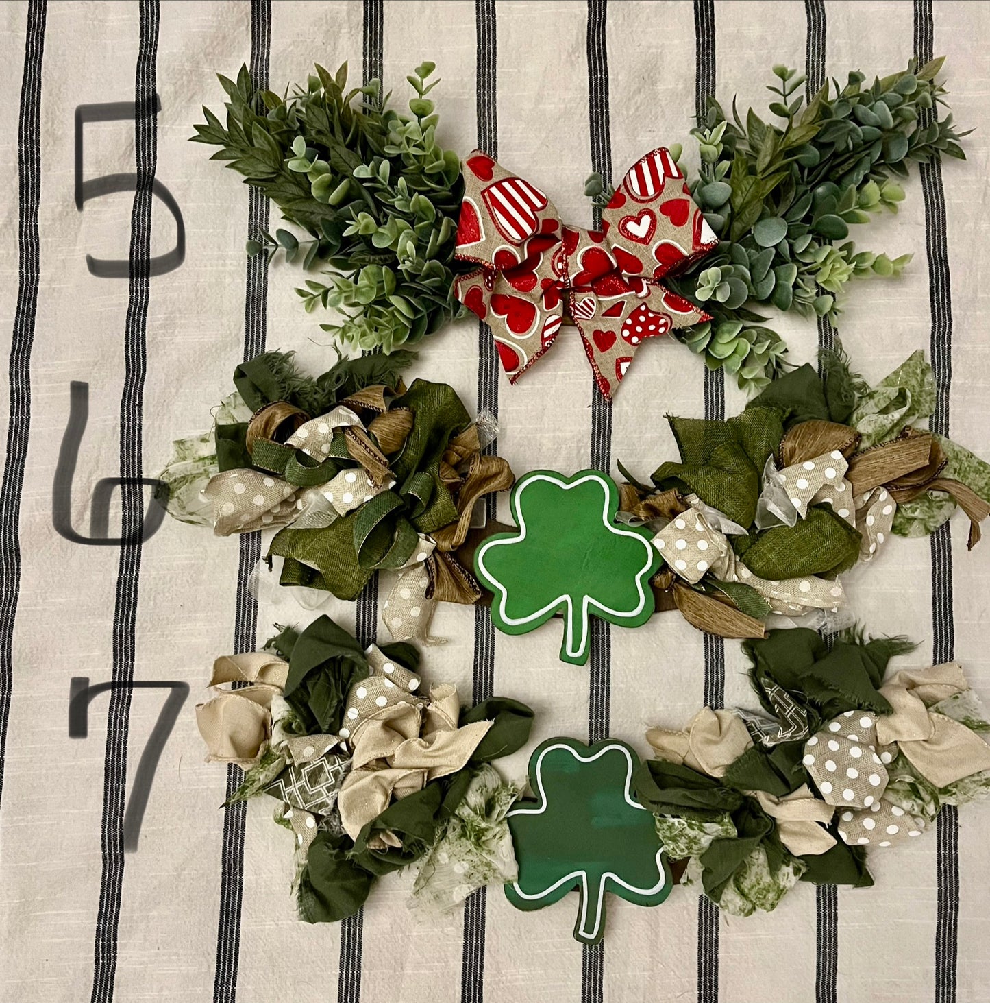 Valentine's Day and St. Patrick's Day Swags