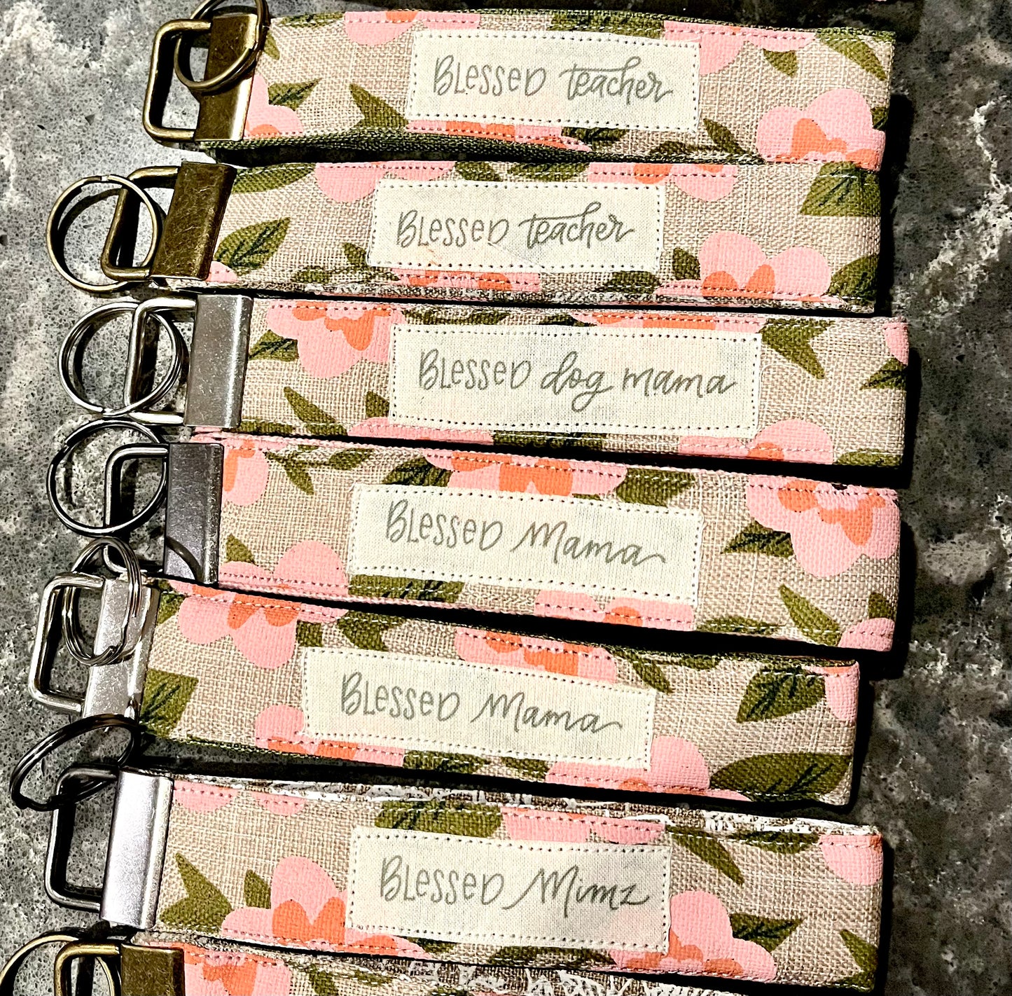 Fabric Wristlet Keychain