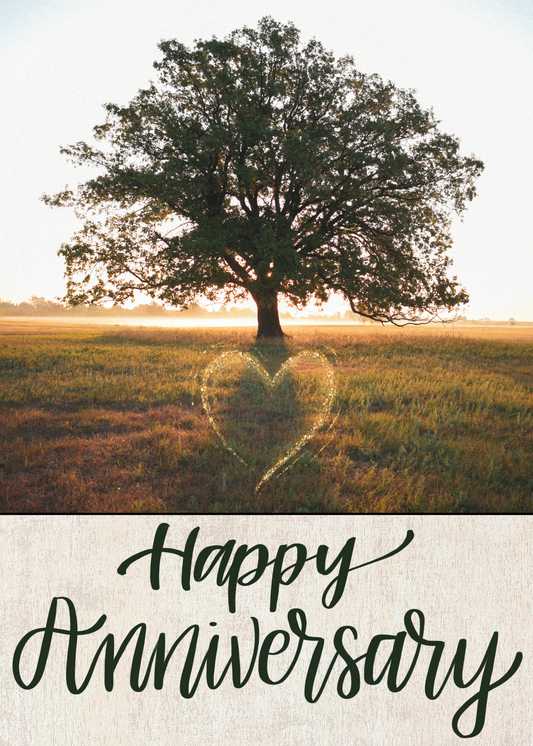 #032 Anniversary Card, 5x7"