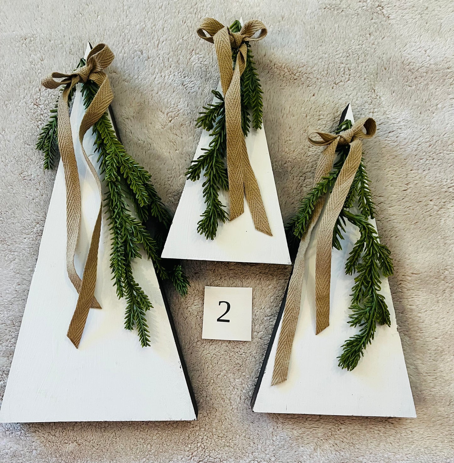 Christmas Trees, Set of 3 ***SALE on current stock***