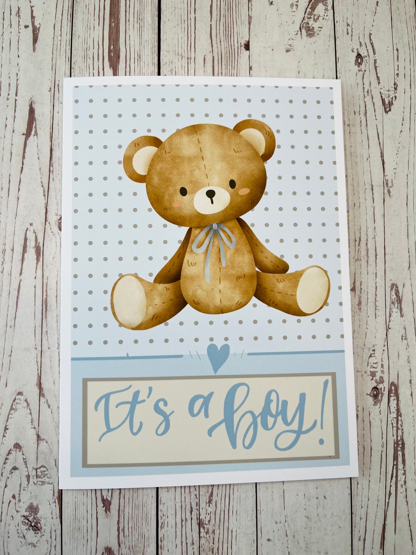 #022 Baby Shower/It's a Boy 5 x 7" Card