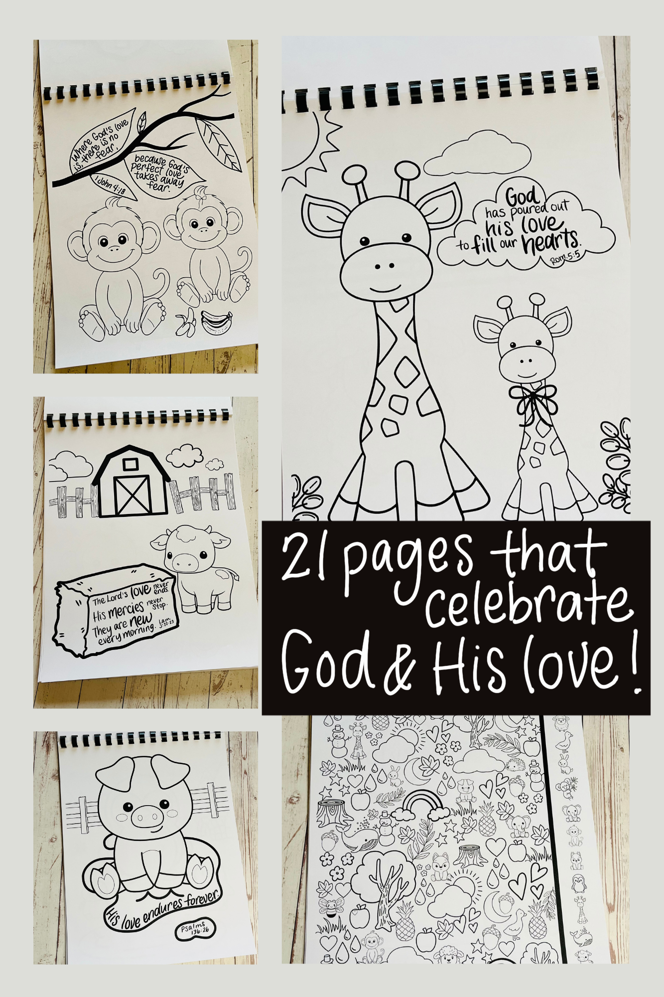 Coloring Book: Bible Verses on Love